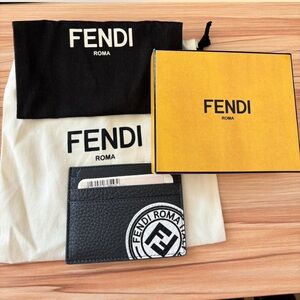 Fendi Black and White Card Holder